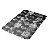 Bold Caribbean Tribal Mudcloth - Zwart & Wit, Badmat (Gekanteld)