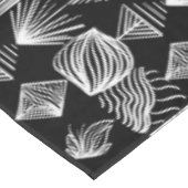 Bold Caribbean Tribal Mudcloth - Zwart & Wit, Tafelkleed (Gekanteld)