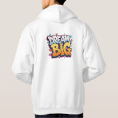 Bold Cartoon Pop Art Graffiti – "Dream Big" 3D  Hoodie (Achterkant)