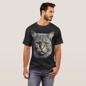 Bold Cat Head Graphic T-Shirt – Stijlvol & Trendy (Voorkant volledig)