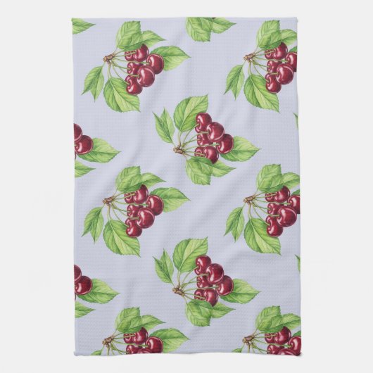 Bold Cherry on Branches beroemd gemaakt door Natas Theedoek (Verticaal)