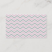 BOLD CHEVRON VISITEKAARTJE :: modern pastelroze (Achterkant)