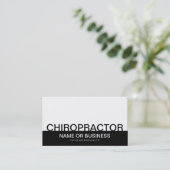 Bold CHIROPRACTOR Visitekaartje (Staand voorkant)