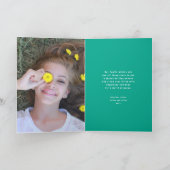 Bold Chunky Geometric Joy Colorful Moderne Foto Feestdagen Kaart (Binnen)