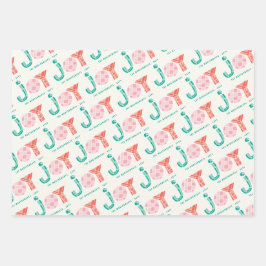 Bold Chunky Geometric Joy Kleurrijke Stippen Moder Inpakpapier Vel