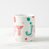 Bold Chunky Geometric Joy Kleurrijke Stippen Moder Koffiemok (Center)