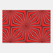 Bold Circus Starburst Background Inpakpapier Vel (Voorkant 3)