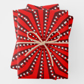 Bold Circus Starburst Background Inpakpapier Vel (In situ)