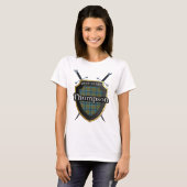 Bold Clan Thompson Tartan Schots Schild T-shirt (Voorkant volledig)