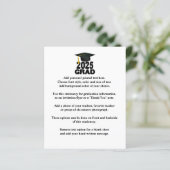 Bold Class of 2025 Afstuderen aangekondigd (Staand voorkant)