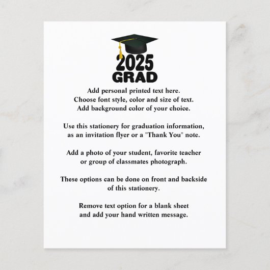 Bold Class of 2025 Afstuderen aangekondigd (Voorkant)