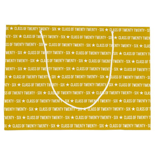 Bold Class of 2026 Graduation Pattern Groot Cadeauzakje (Achterkant)