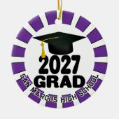 Bold Class of 2027 Photo Graduation Keramisch Ornament (Voorkant)