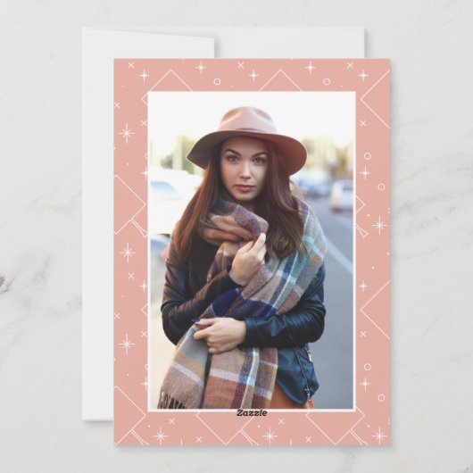 Bold class van 2020 afstuderen fotoaankondiging feestdagenkaart (Achterkant)