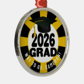 Bold Class van het Afstuderen 2026 Metalen Ornament (Rechts)