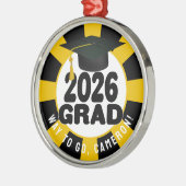 Bold Class van het Afstuderen 2026 Metalen Ornament (Links)