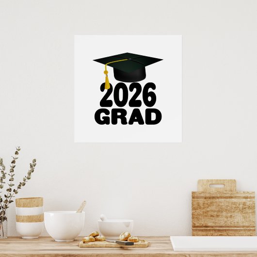 Bold Class van het Afstuderen 2026 Poster (Keuken)