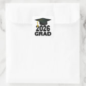 Bold Class van het Afstuderen 2026 Vierkante Sticker (Tas)