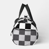Bold Classic Retro Black and White Checkered Plunjezak (Rechts)