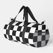 Bold Classic Retro Black and White Checkered Plunjezak (Rechterhoek)