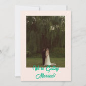 Bold Classic Western Eenvoudig Modern Huwelijk Kaart (Voorkant)