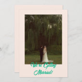 Bold Classic Western Eenvoudig Modern Huwelijk Kaart (Voorkant / Achterkant)