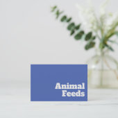 Bold & Clear Animal Feeds Design Boerderij Supplie Visitekaartje (Staand voorkant)