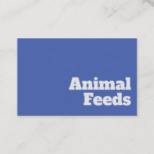 Bold & Clear Animal Feeds Design Boerderij Supplie Visitekaartje