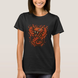 Bold Cobra Illustration – Fierce Modern Snake  T-shirt
