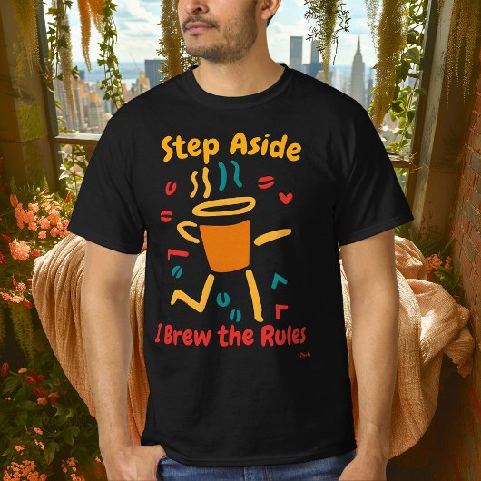 Bold Coffee Pop Art Graphic T-shirt