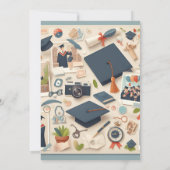 Bold college universiteit afstuderen start kaart (Achterkant)