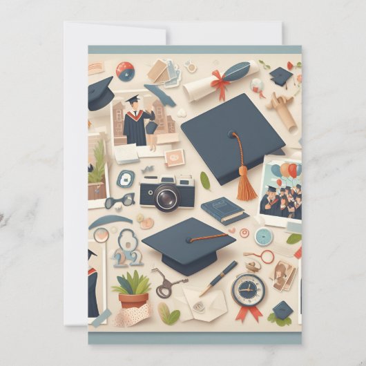 Bold college universiteit afstuderen start kaart (Achterkant)