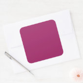 Bold Color Block Wedding Invite – Magenta Vierkante Sticker (Envelop)