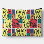 Bold Color Dog Faces Etui (Voorkant)
