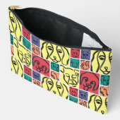 Bold Color Dog Faces Etui (Open)