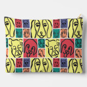 Bold Color Dog Faces Etui (Achterkant)