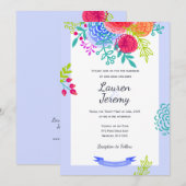 Bold Colorful Floral Casual Elegant Kaart (Voorkant / Achterkant)