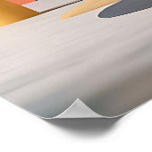 Bold Colorful Geometric Abstract  Poster (Hoek)