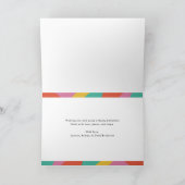 Bold Colorful Merry Christmas Photo Feestdagen Kaart (Binnen)