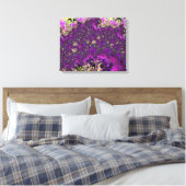 Bold Colorful Trippy Groovy Funky Fractal Art Canvas Afdruk (Insitu (Slaapkamer))