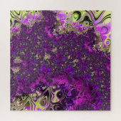 Bold Colorful Trippy Groovy Funky Fractal Art Legpuzzel (Horizontaal)