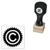 BOLD Copyright Symbool Badge Seal Rubber Stamp Rubberstempel (Gestempeld)