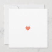 BOLD Coral Ampersand Save the Date Kaart (Achterkant)