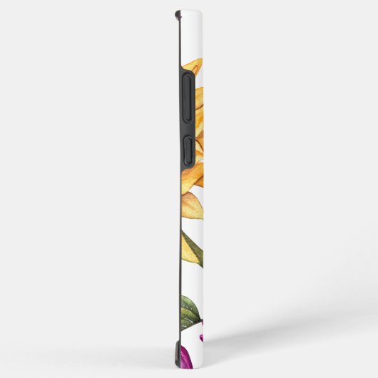 Bold country flower pattern - large  samsung galaxy hoesje (Rechterkant)