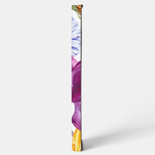 Bold country flower pattern - large samsung galaxy hoesje (Linkerkant)