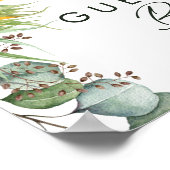 Bold Country Sunflower | Logboek Handtekening Poster (Hoek)