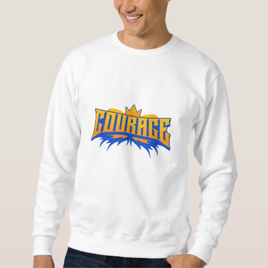 Bold Courage Embleem T-Shirt Design (Voorkant)