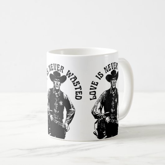 Bold Cowboy Love Statement Koffiemok (Voorkant rechts)