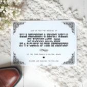 Bold Cowboy Westerne bruiloft Kaart