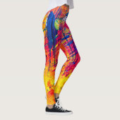 Bold Crazy Trendy Colorful Abstract Wild Chic Leggings (Rechts)